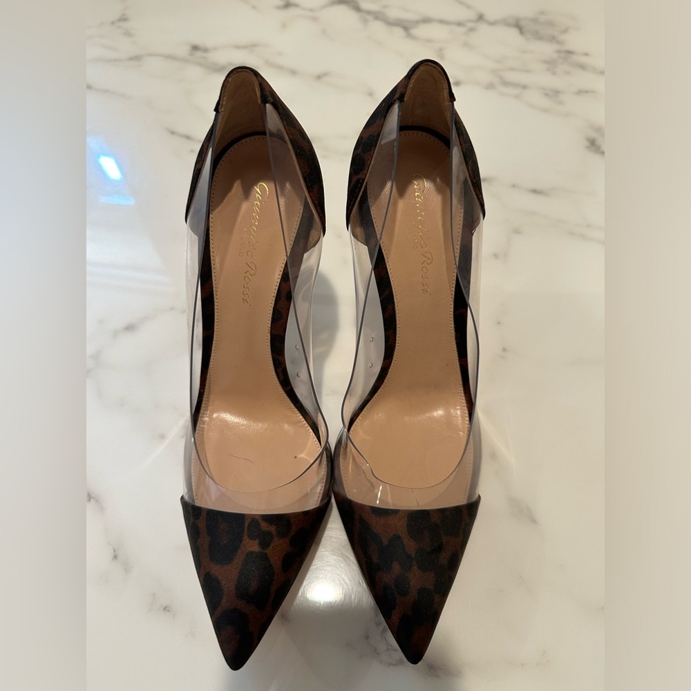 Gianvitto Rossi plexi heels. Brand new.